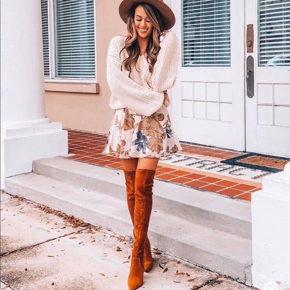 ✨2xHP✨ Gorgeous Chunky Heeled Over-The-Knee Boots - Picture 2 of 8